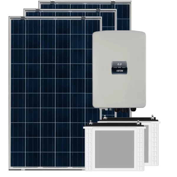 off grid solar panel with inverter and battery